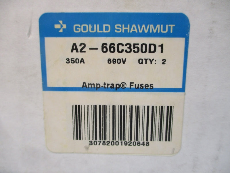 GOULD SHAWMUT A2-66C350D1 SER. Q 690VAC 350A (PKG OF 2) NSMP