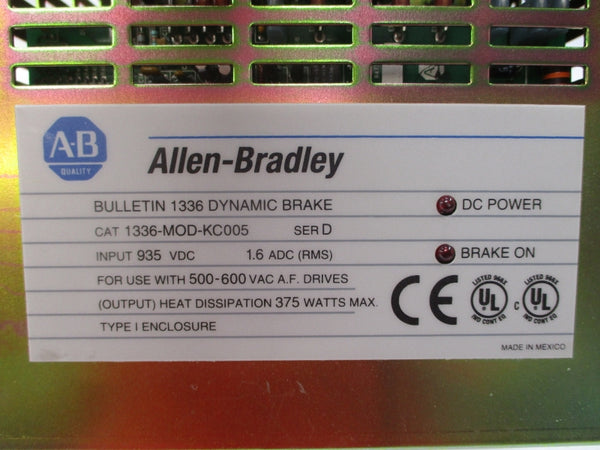 ALLEN BRADLEY 1336-MOD-KC005 SER. D 935VDC 1.6A UNMP