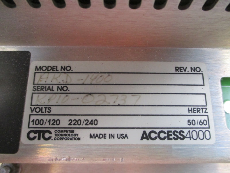 CTC AKD-1400 220/240V 1/2-1/4A UNMP