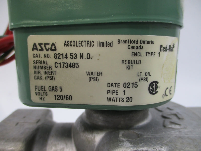 ASCO 821453 120V 5PSI 1" NSNP