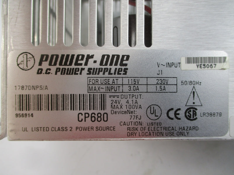 POWER-ONE 1787DNPS/A 115/230V 3.0/1.5A UNMP