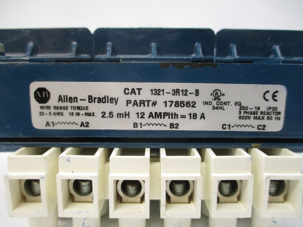 ALLEN BRADLEY 1321-3R12-B 600V 12A UNMP