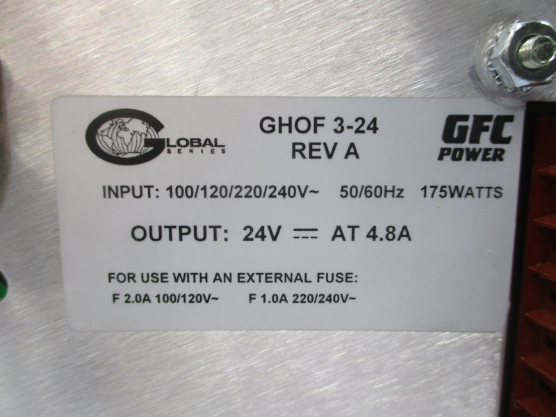 GFC POWER GHOF3-24 240V 4.8A REV. A NSNP