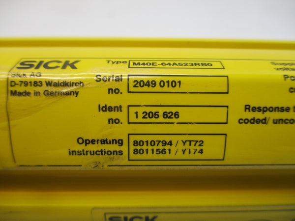 SICK M40E-64A523RB0 1205626 24VDC NSNP