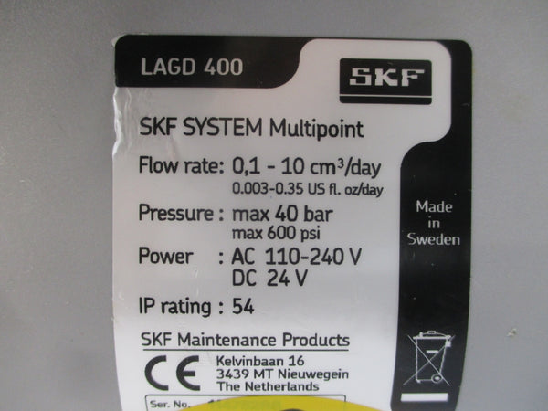 SKF LAGD400 110-240VAC 600PSI NSNP