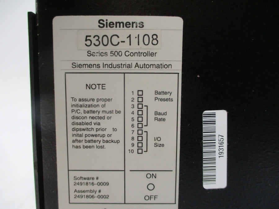 SIEMENS 530C-1108 SER. 500 UNMP
