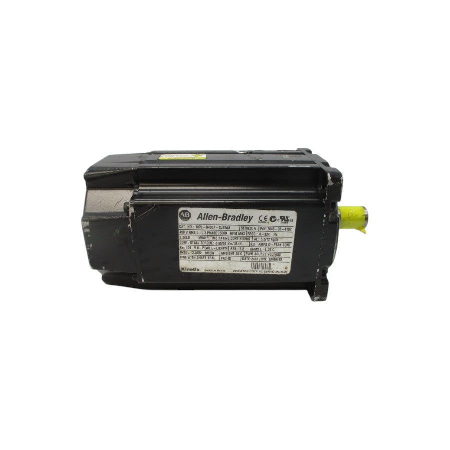 ALLEN BRADLEY MPL-B430P-SJ22AA SER. A 460VAC 9.2A UNMP