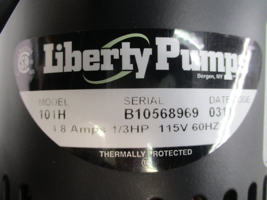 LIBERTY PUMPS 101H TN03C02 115V 4.8A NSNP