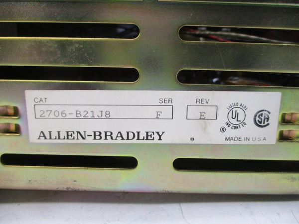 ALLEN BRADLEY 2706-B21J8 SER. F 110/120VAC REV. E NSNP