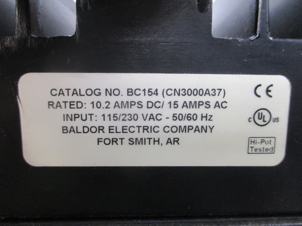 BALDOR BC154 CN3000A37 115/230VAC 15A UNMP