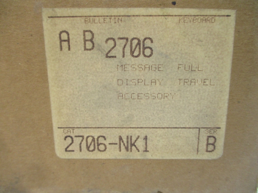 ALLEN BRADLEY 2706-NK1 SER. B NSMP