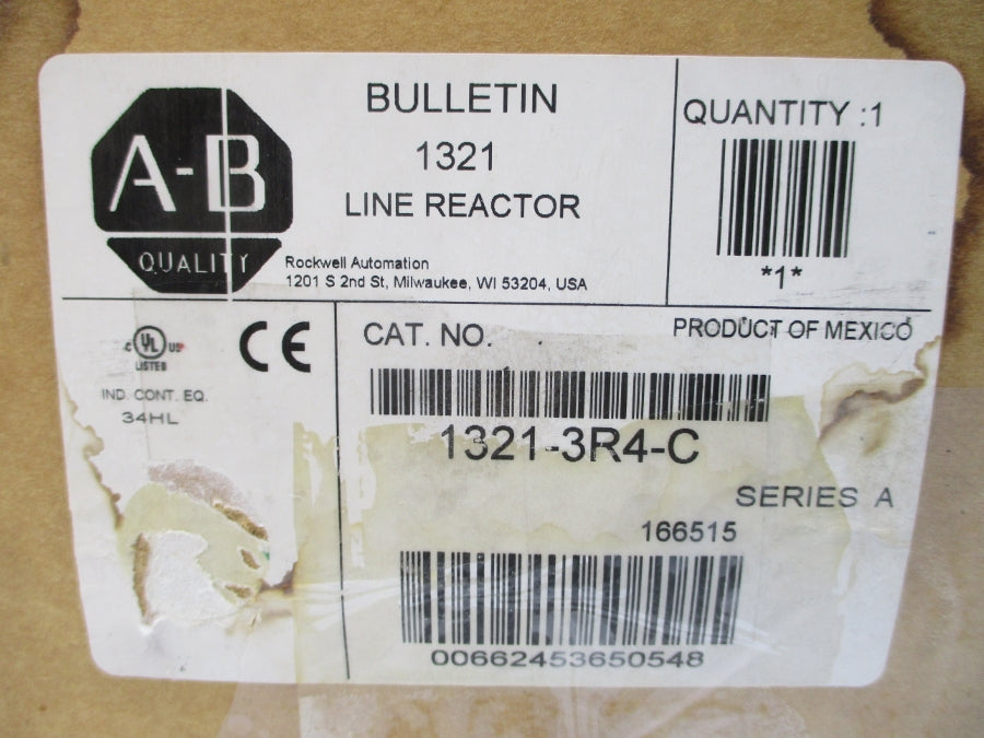 ALLEN BRADLEY 1321-3R4-C SER. A 600V 4A NSMP