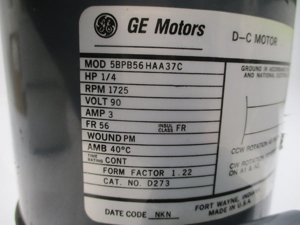 GENERAL ELECTRIC 5BPB56HAA37C 90VDC 3A NSNP