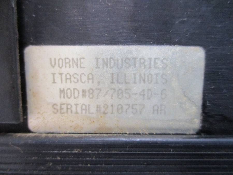 VORNE INDUSTRIES 87/705-4D-6 UNMP