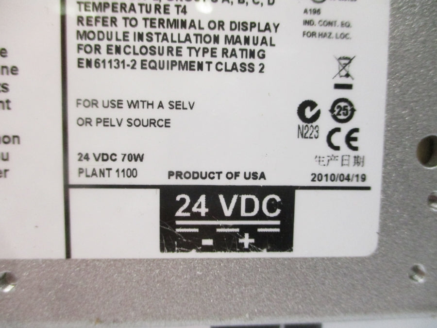 ALLEN BRADLEY 2711P-B15C4D1 SER. A 24VDC NSNP