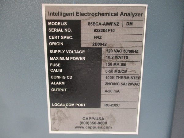 ANALYZER 1204354 85ECA-AIWFNZ 120VAC 5A NSMP