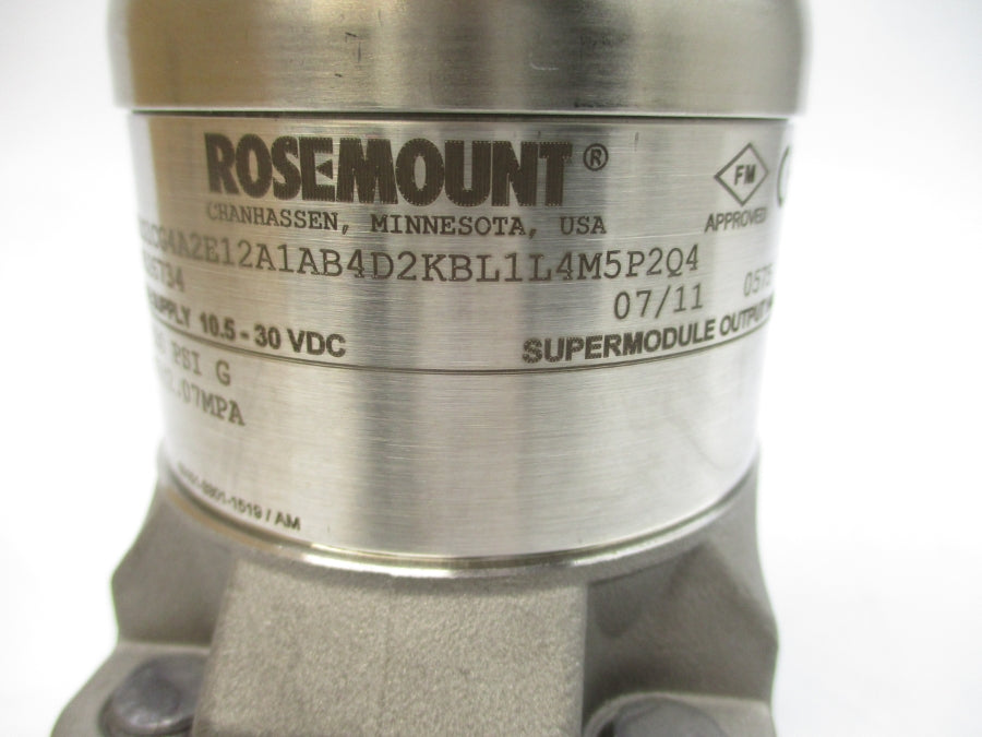 ROSEMOUNT 3051S1CG4A2E12A1AB4D2KBL1L4M5P2Q4 10.5-30VDC 150PSI NSMP