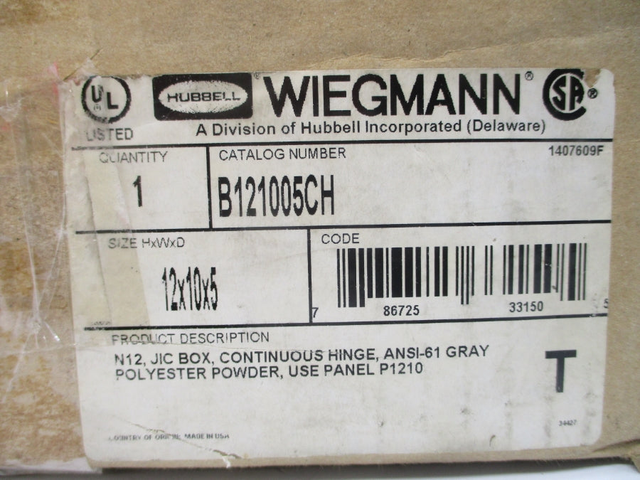 HUBBELL B121005CH NSMP