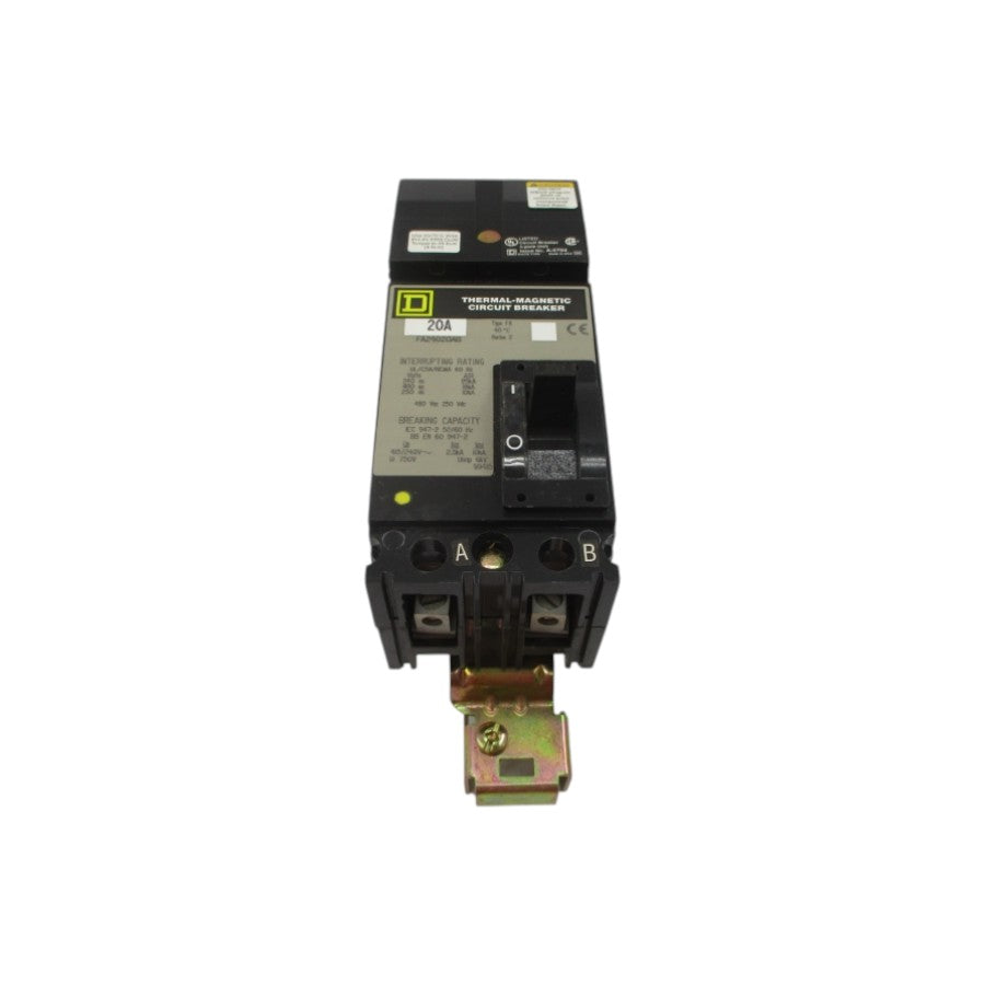 SQUARE D FA24020AB SER. 2 480VAC 20A NSNP