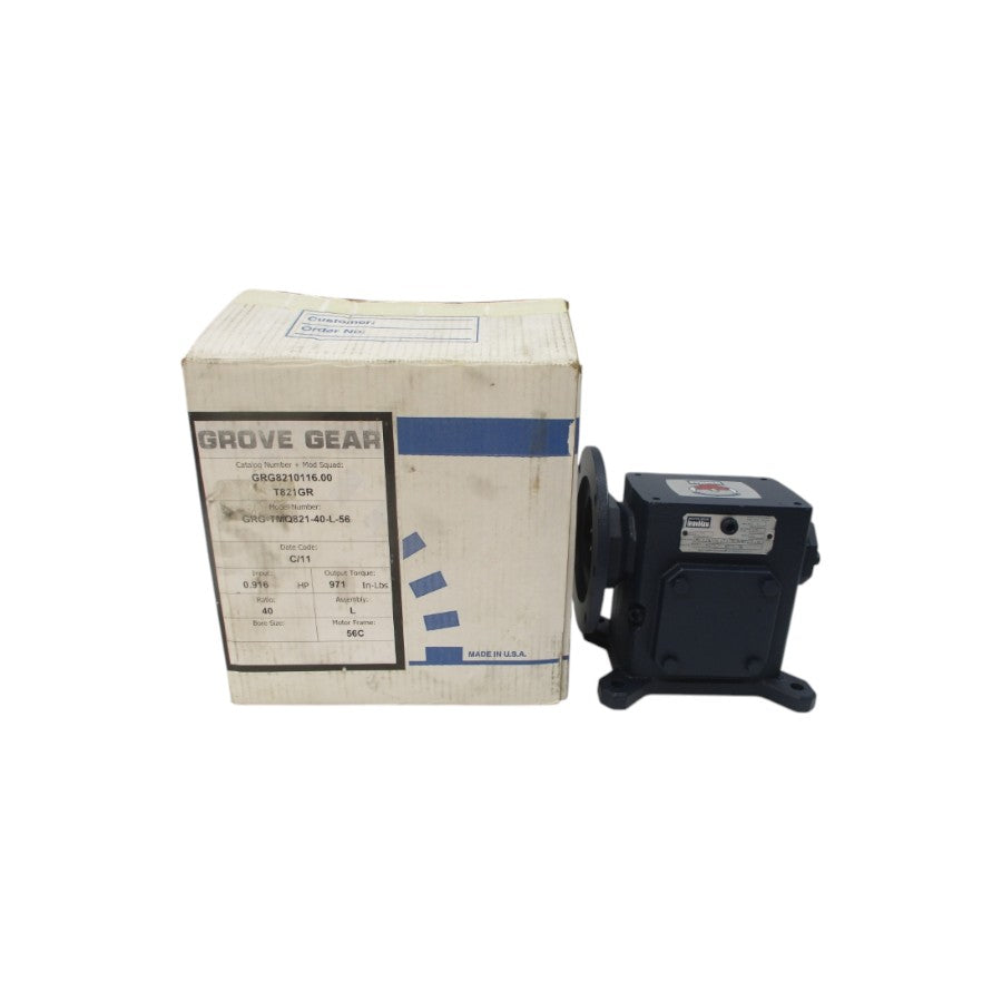 GROVE GEAR GRG-TMQ821-40-L-56 GRG8210116.00 NSMP