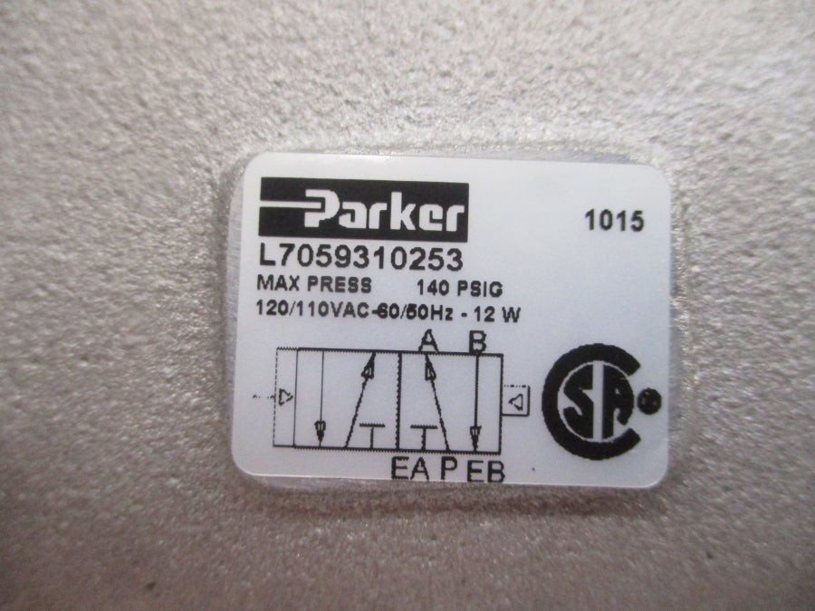 PARKER L7059310253 110/120VAC 140PSI NSNP