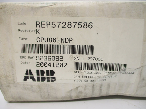 ABB CPU86-NDP REV. K NSMP