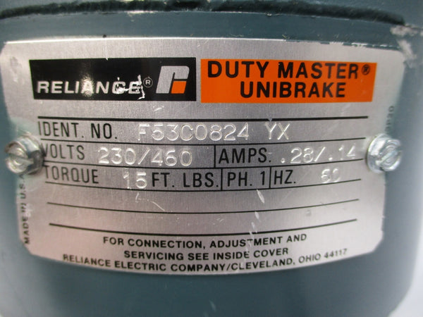 RELIANCE F53C0824YX 230/460V .28/.14A NSNP