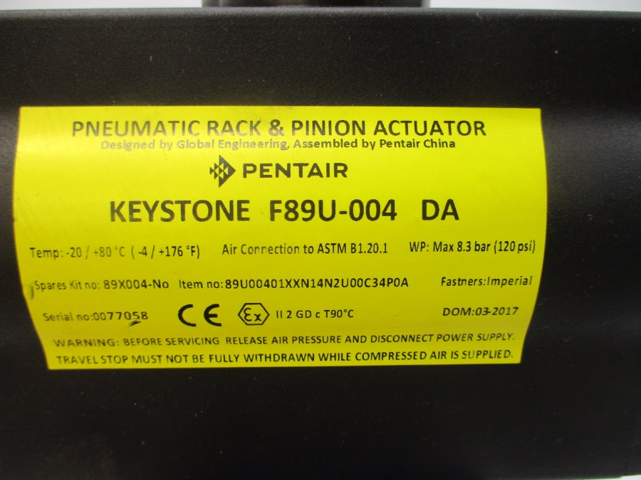 KEYSTONE 221 F89U-004 250PSI 2" NSNP