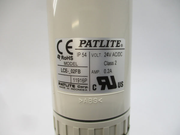 PATLITE LCE-202FB-RG 24VAC/DC 0.2A NSMP