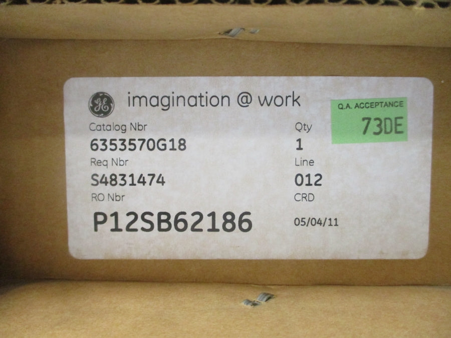 GENERAL ELECTRIC 6353570G18 NSFS