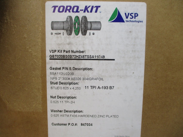 VSP TECHNOLOGIES GBT020BS0B72HZ46TSSA110N9 NSFS