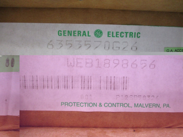 GENERAL ELECTRIC 6353570G26 NSFS