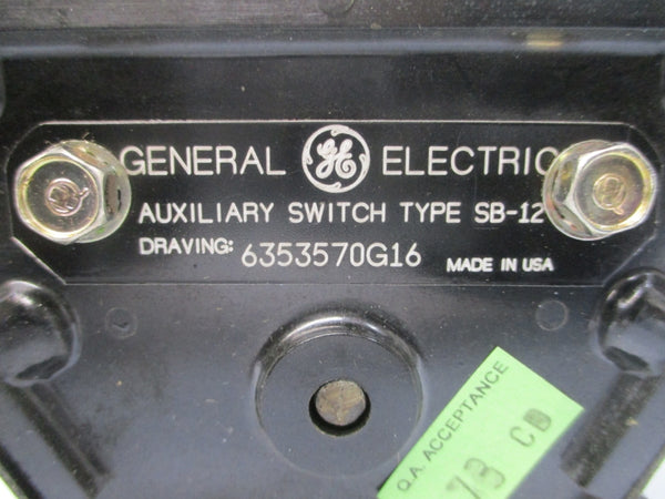 GENERAL ELECTRIC 6353570G16 SB-12 NSNP