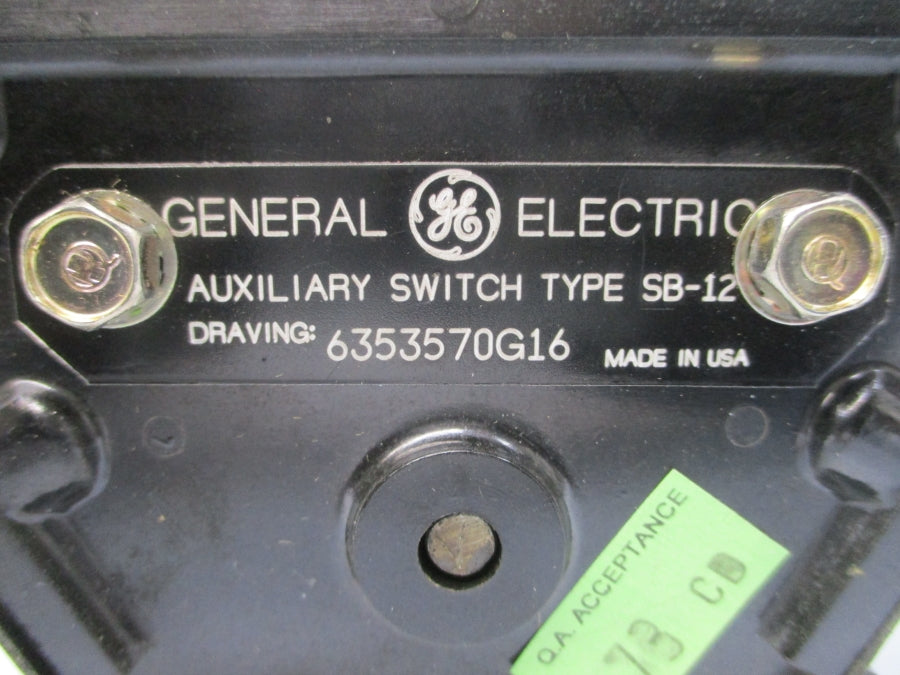 GENERAL ELECTRIC 6353570G16 SB-12 NSNP