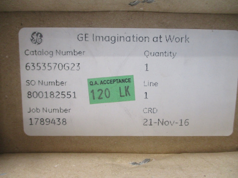 GENERAL ELECTRIC 6353570G23 NSFS