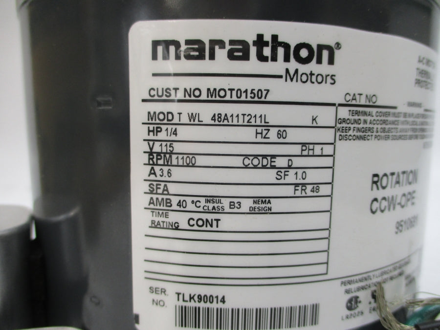 MARATHON ELECTRIC 048A11T211 115V 3.6A NSMP