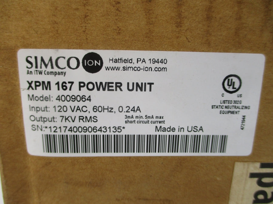 SIMCO 4009064 XPM167 120VAC 0.24A NSMP