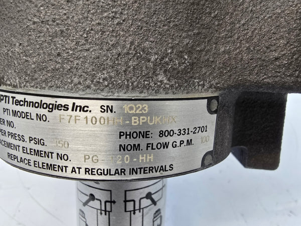 PTI TECHNOLOGIES F7F100HH-BPUKHX 350PSI NSNP