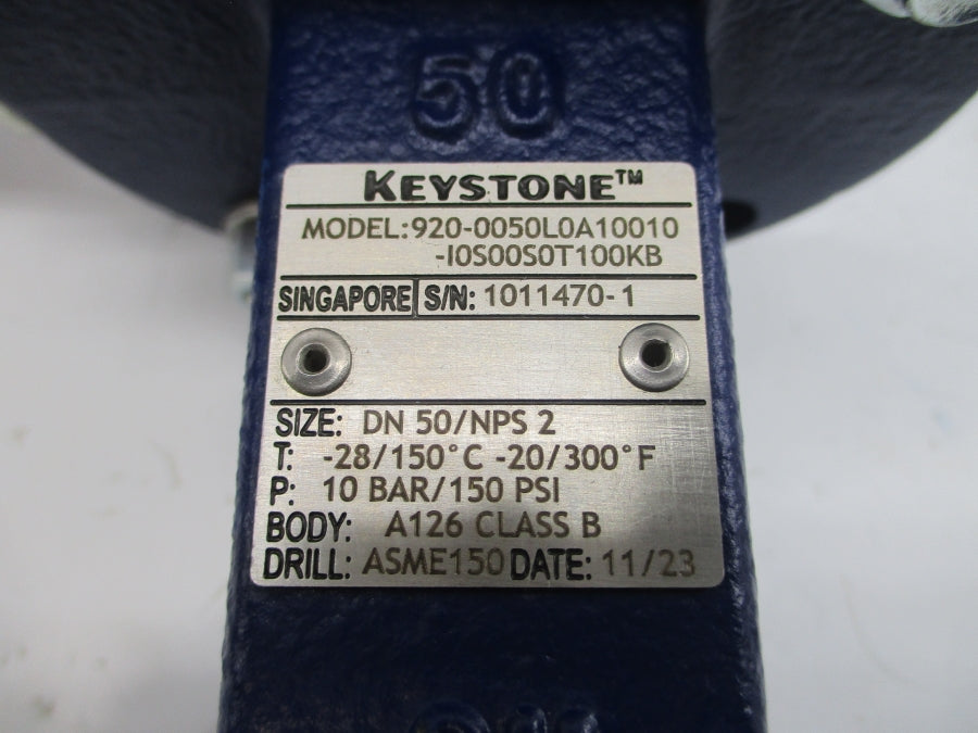 KEYSTONE 920-0050L0A10010-I0S00S0T100KB 150PSI 2" NSNP