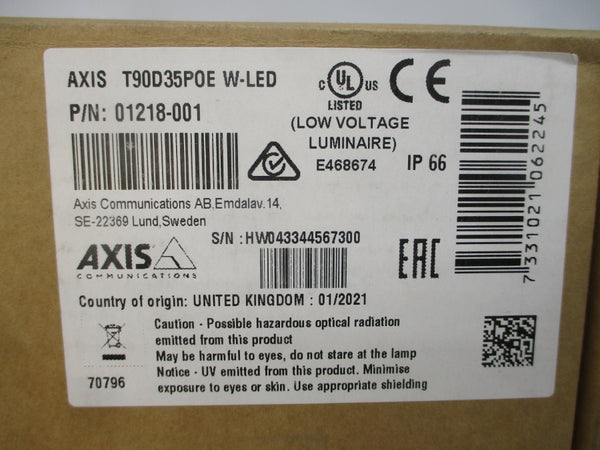 AXIS T90D35POE 01218-001-01 NSMP