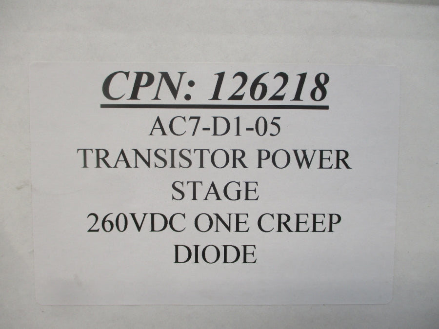 LA MARCHE AC7-D1-05 260VDC NSMP