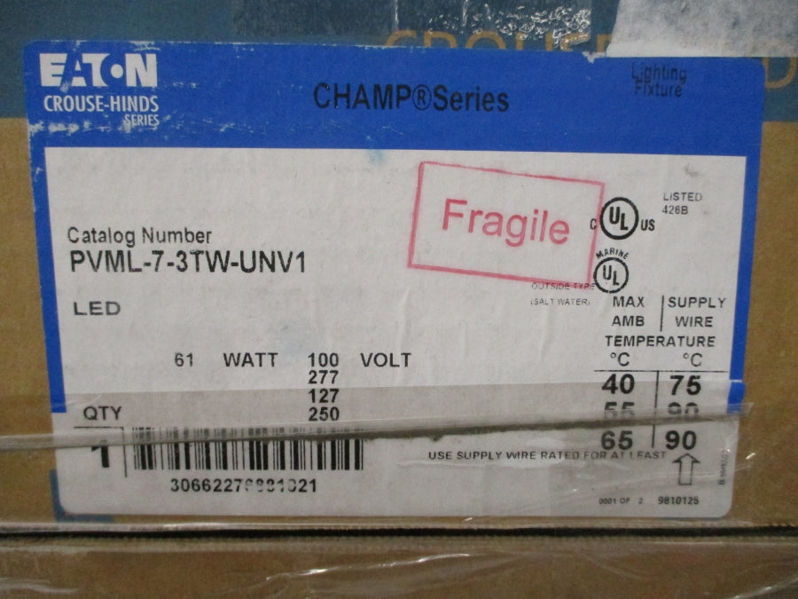 EATON PVML-7-3TW-UNV1 100-277VAC 0.21-0.61A NSMP