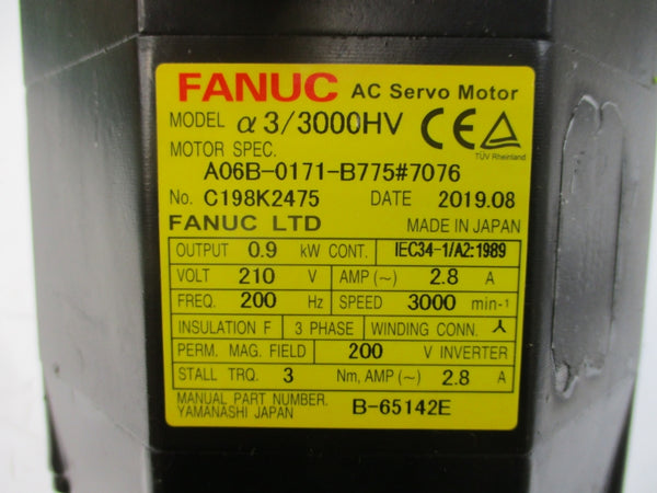 FANUC A06B-0171-B775#7076 210VAC 2.8A NSNP