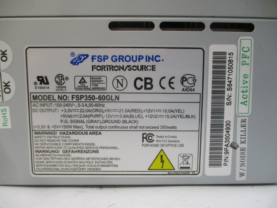 FSP GROUP FSP350-60GLN 100-240VAC 5-3A NSNP
