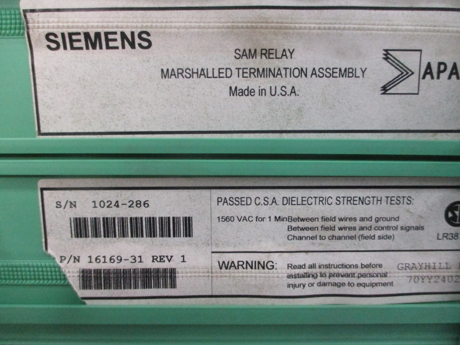 SIEMENS 16169-31 REV. 1 NSNP