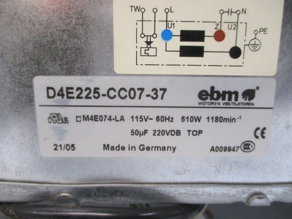 EBM D4E225-CC07-37 115V NSNP
