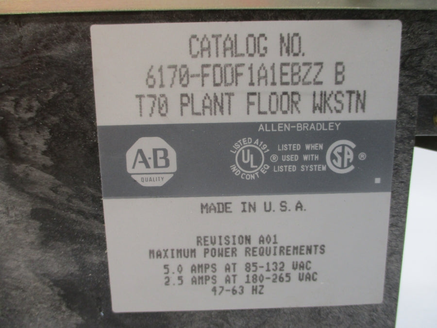INDUSTRIAL SPARE PART 6170-FDDF1A1EBZZ SER. B 180-265VAC 2.5A REV. A01 NSNP