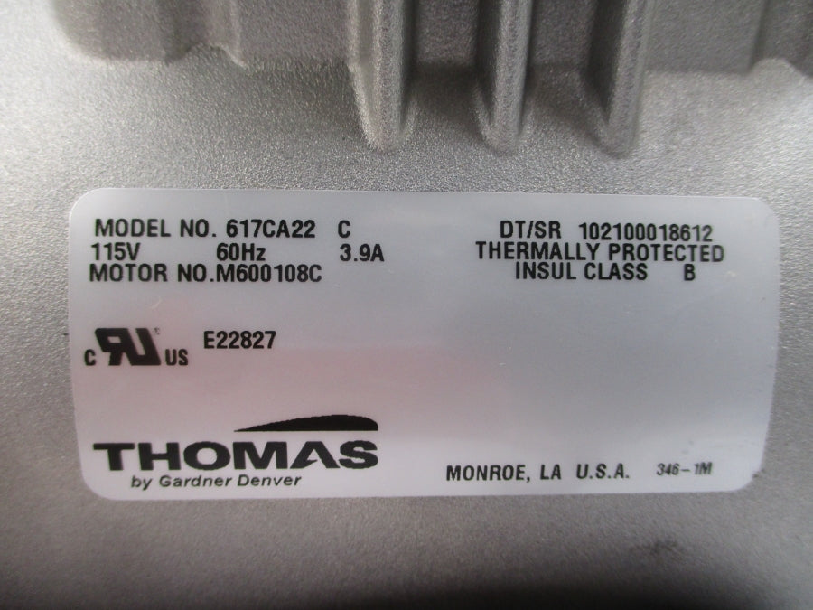 THOMAS 617CA22 115V 3.9A NSMP