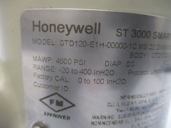 HONEYWELL STD120-E1H-00000-1C,MB,S2,SV-XXXX 4500PSI NSNP
