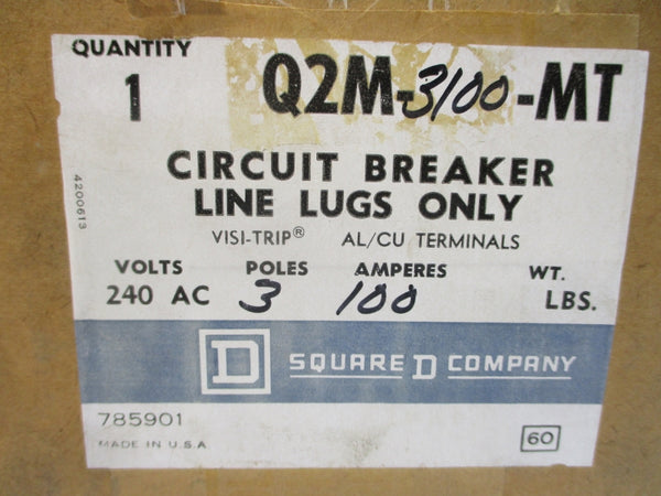 SQUARE D Q2M-3100-MT 240VAC 100A NSMP